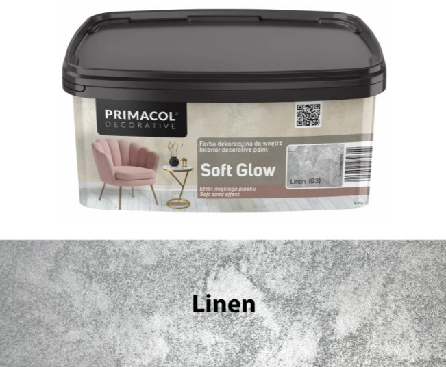 Farba dekoracyjna Soft Glow Linen (G3) 1 l – efekt miękkiego piasku